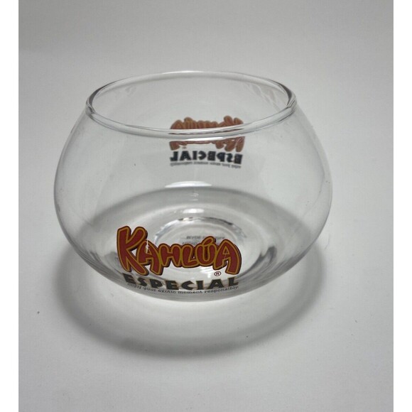 Kahlua Especial Fishbowl Glass Barware Cocktail 3 inch - Picture 2 of 4